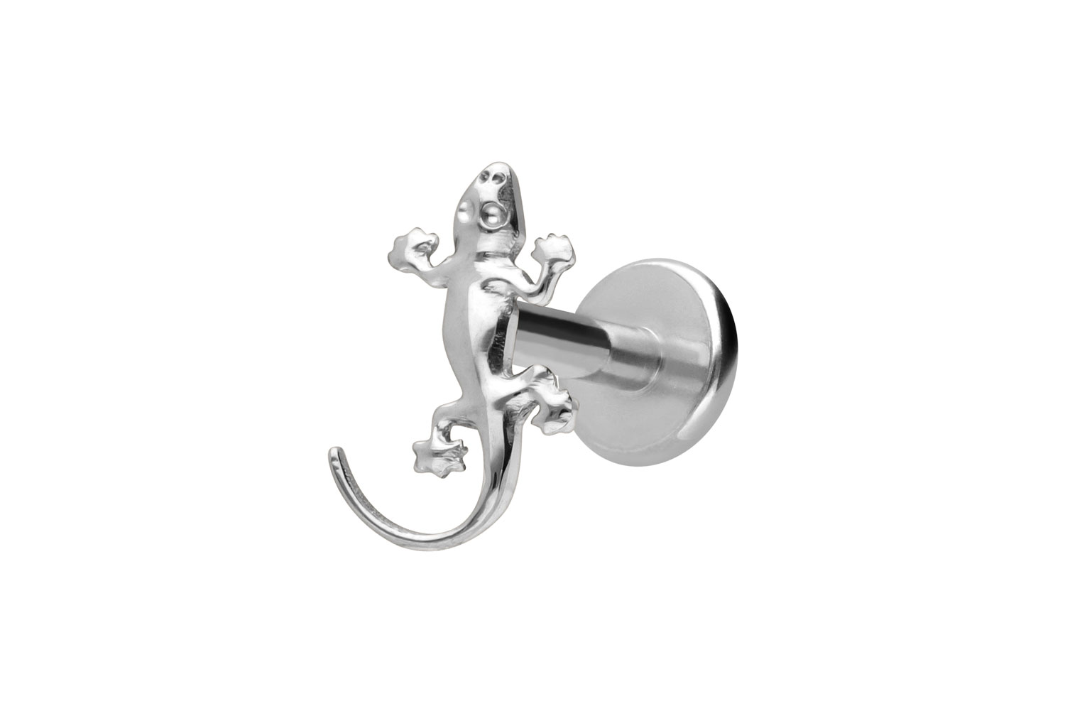 Titan Labret Piercing mit Innengewinde GECKO